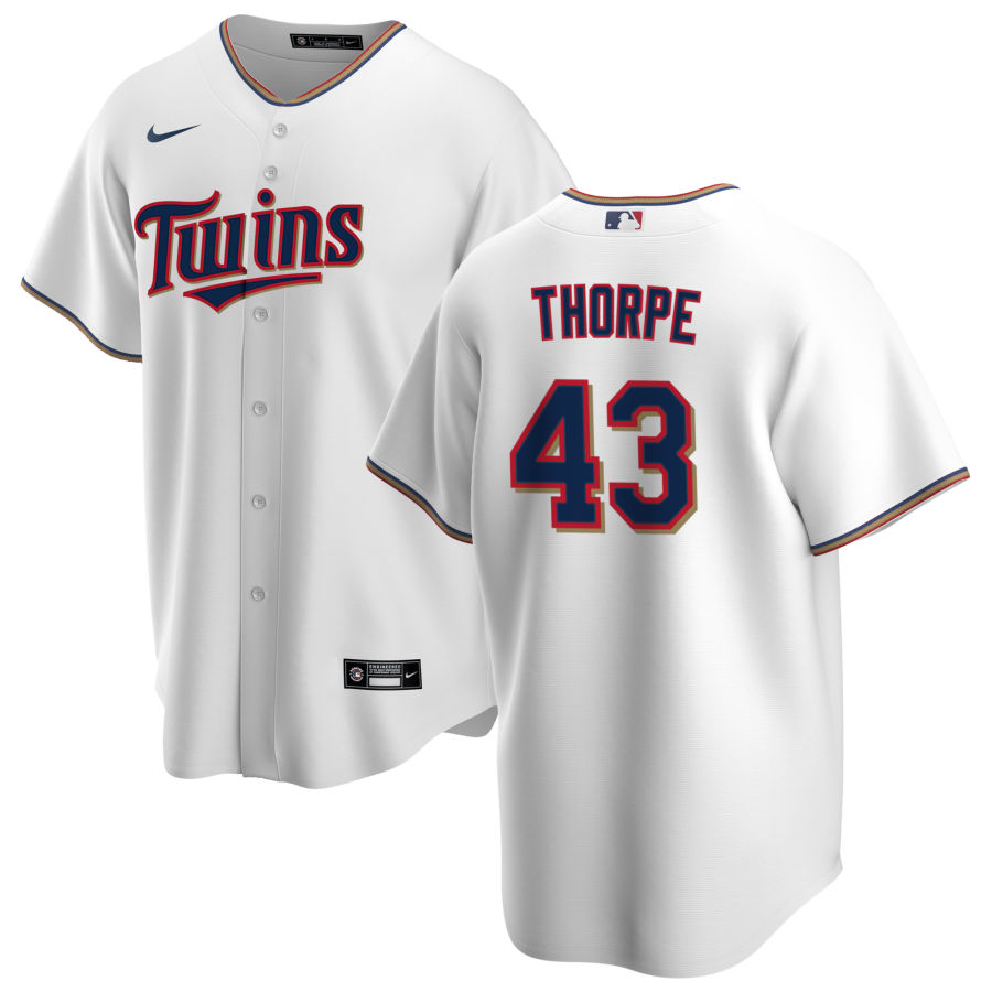 Nike Men #43 Lewis Thorpe Minnesota Twins Baseball Jerseys Sale-White